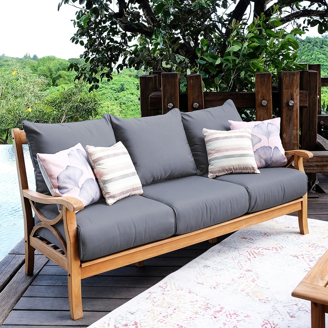Set da conversazione per esterni Cambridge Casual Lowell in legno di teak da 5 pezzi