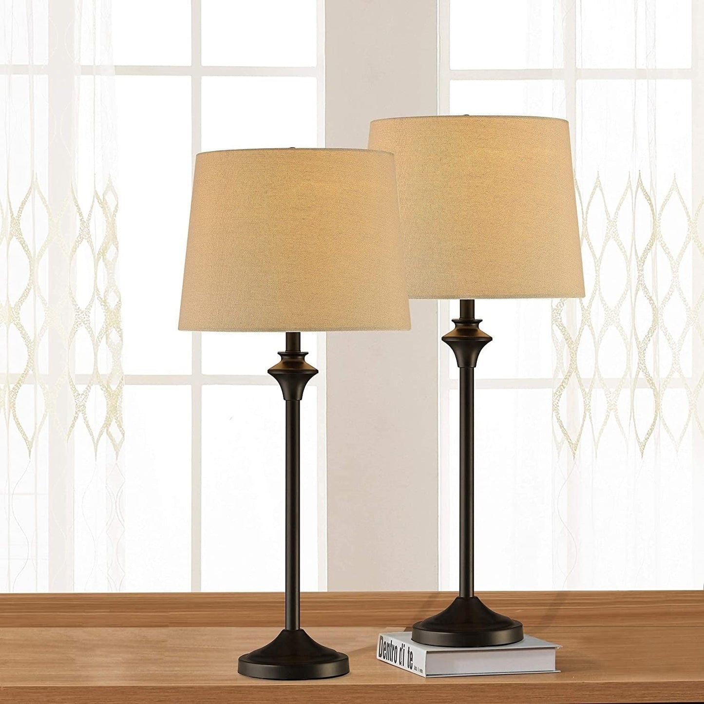 Set di 2 lampade da tavolo a buffet (set di 2)