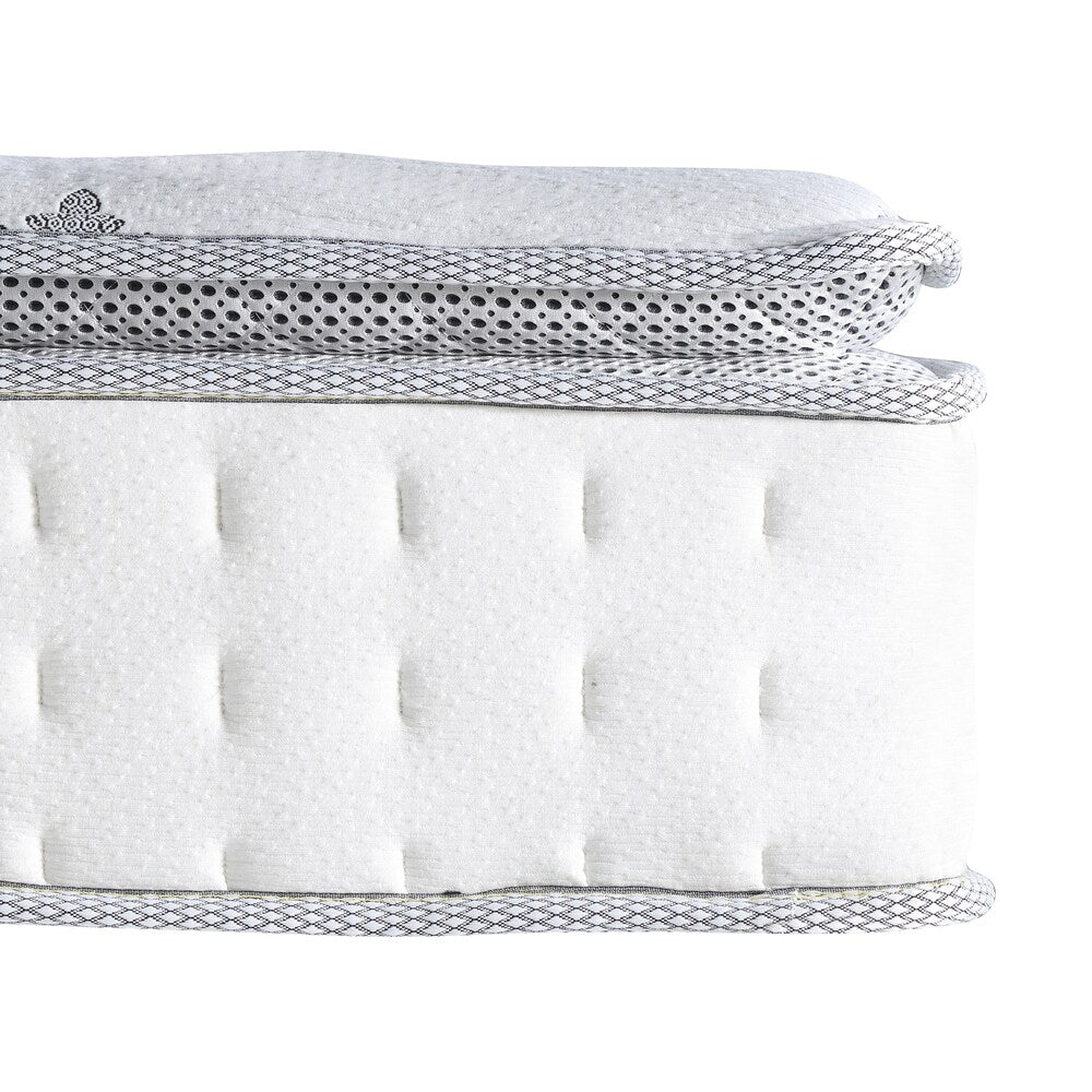 Materasso ibrido Pillowtop Newberry da 12 pollici di Classic Brands - Bianco
