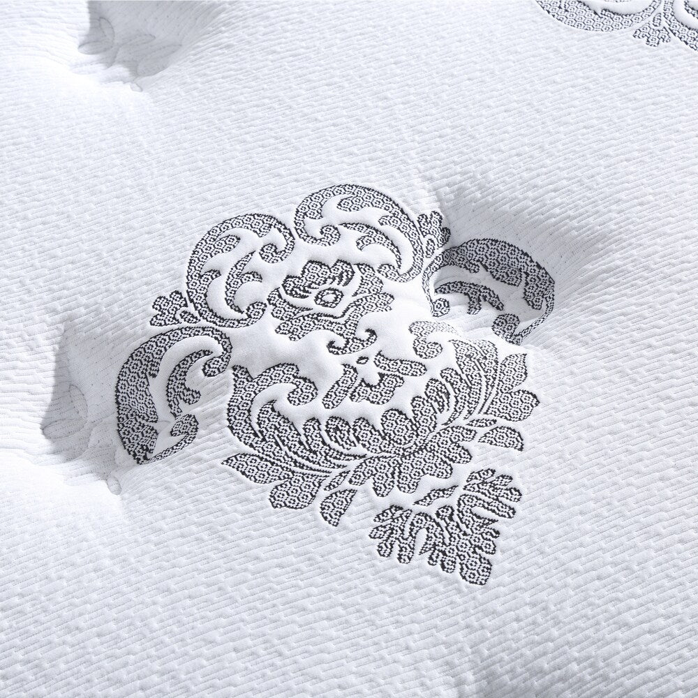 Materasso ibrido Pillowtop Newberry da 12 pollici di Classic Brands - Bianco