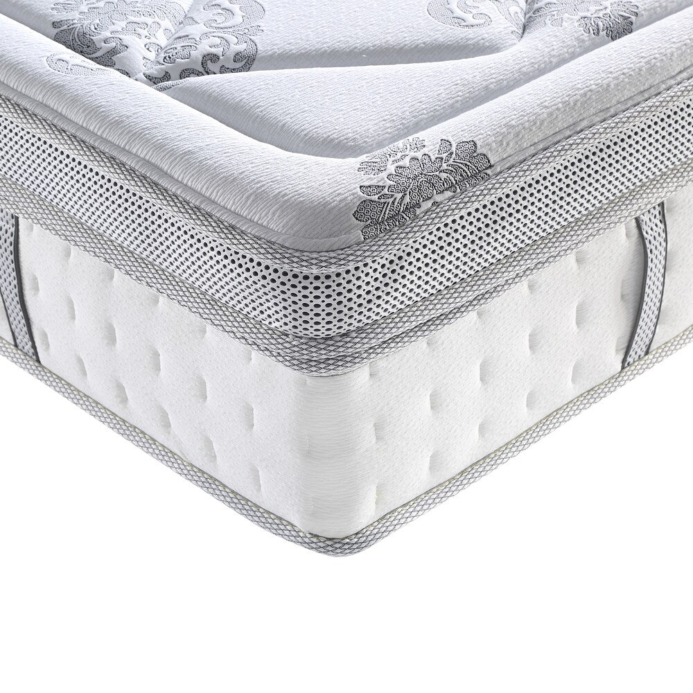 Materasso Classic Brands Summerville Hybrid Eurotop da 14 pollici - Bianco