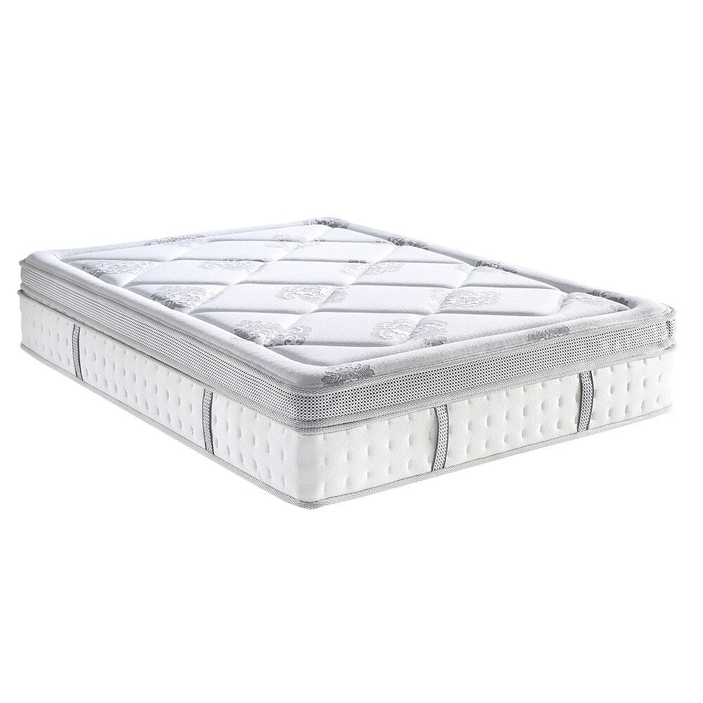 Materasso Classic Brands Summerville Hybrid Eurotop da 14 pollici - Bianco