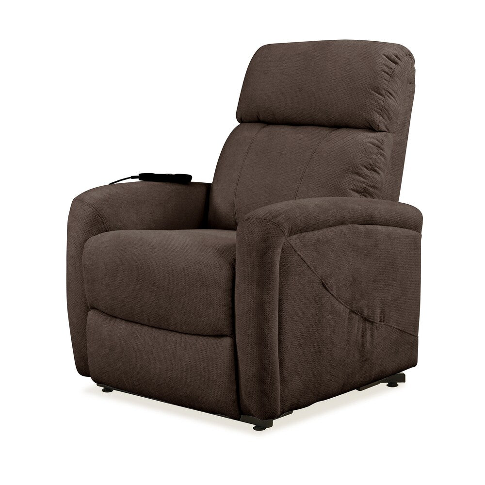 Poltrona reclinabile e sollevabile elettrica Copper Grove Jessie Brown Chenille