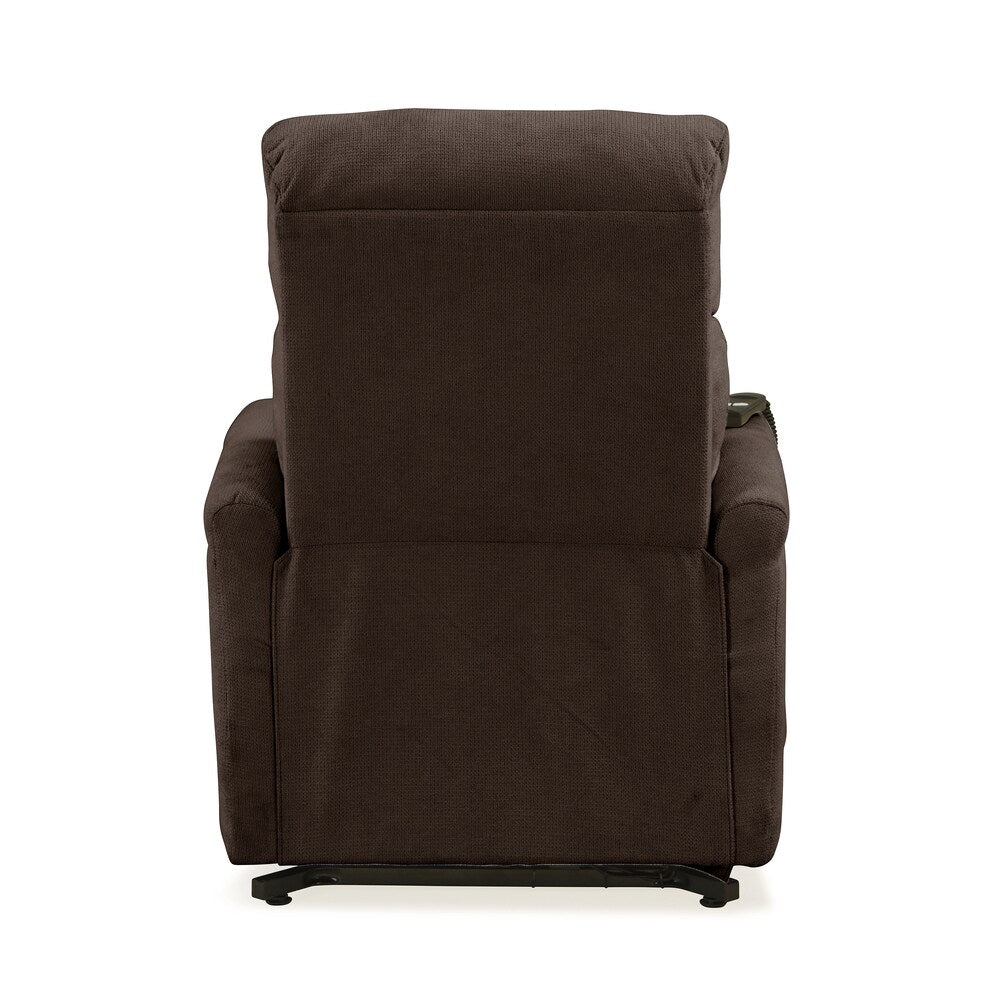 Poltrona reclinabile e sollevabile elettrica Copper Grove Jessie Brown Chenille