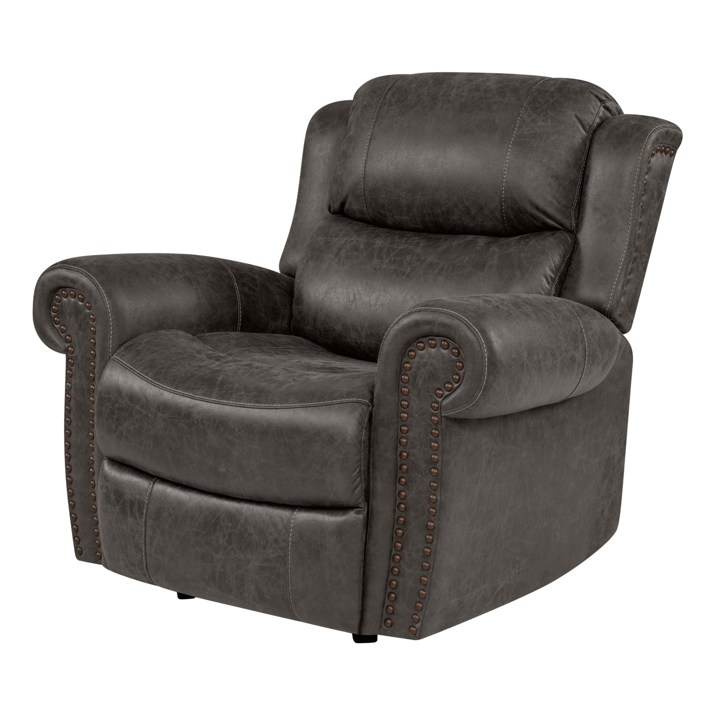 Poltrona reclinabile a dondolo con braccioli arrotolati extra large Copper Grove Dilsen