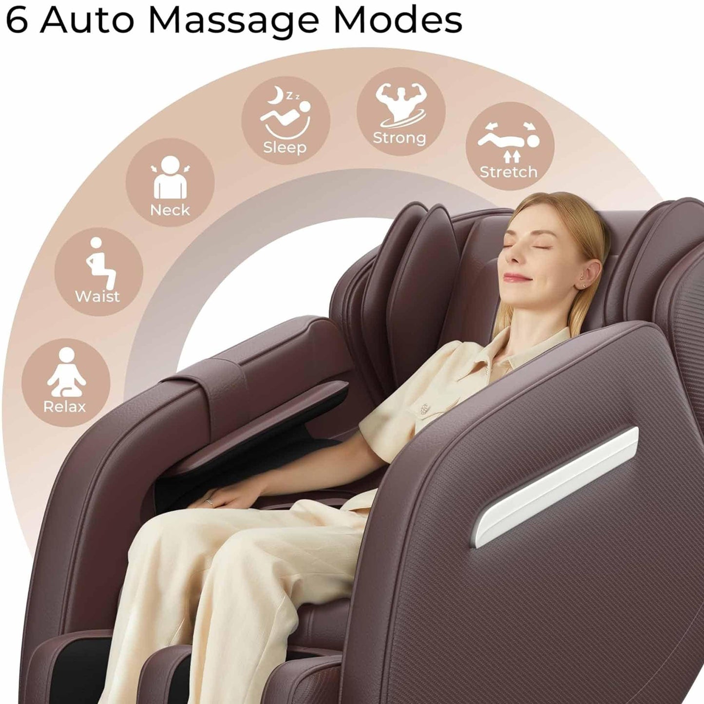Poltrona massaggiante riscaldata Ukuowu Favor-MM350 per tutto il corpo con modalità gravità zero e lettore musicale Bluetooth