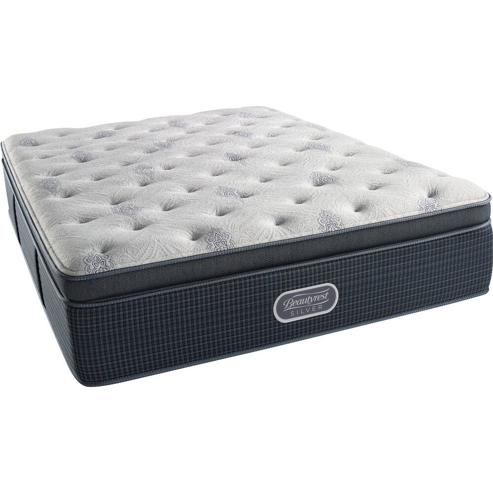 Set di materassi singoli Beautyrest Silver Discovery Bay Luxury Firm Pillow Top da 15,5 pollici - N/D