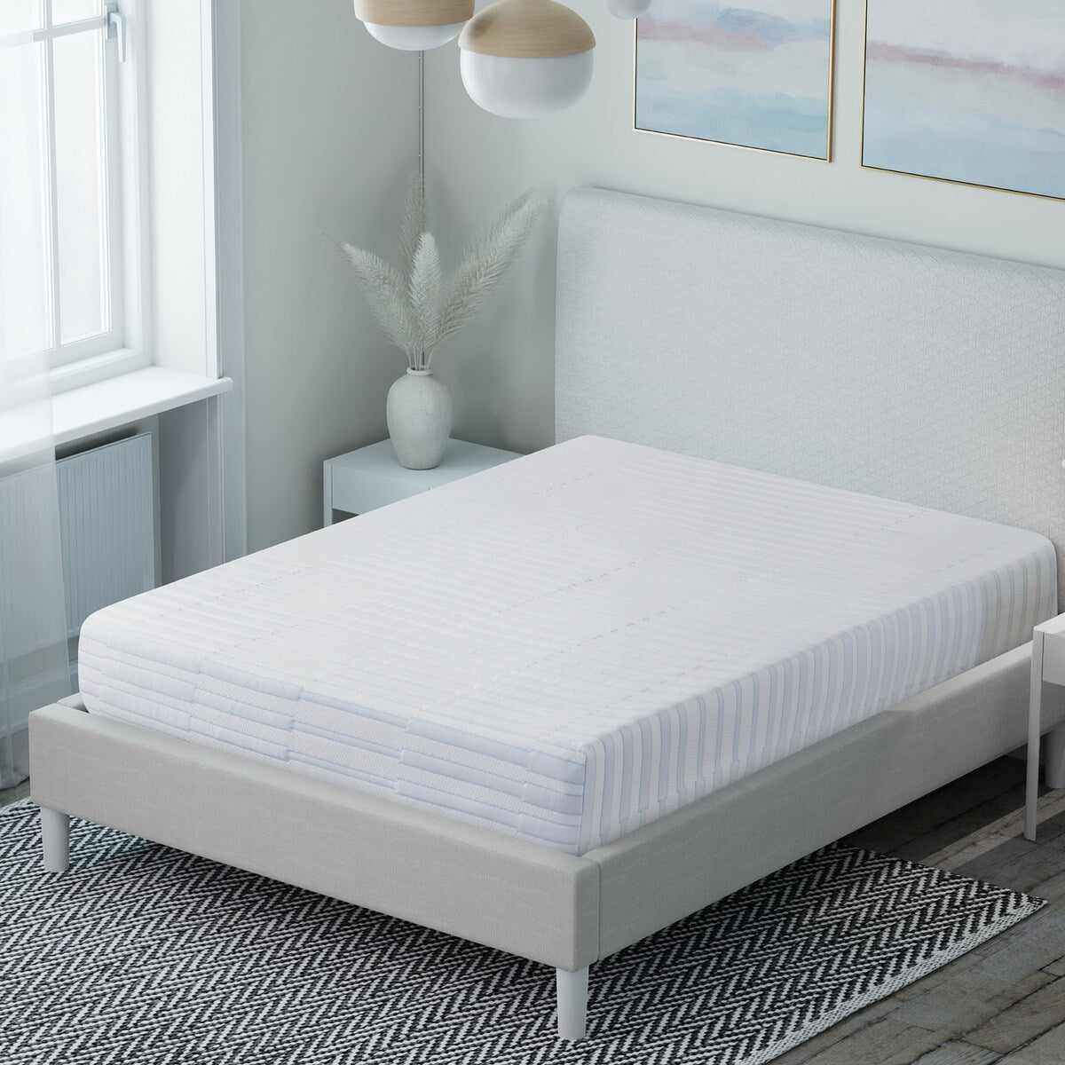 Materasso in memory foam a triplo strato Bodipedic da 8 pollici in una scatola
