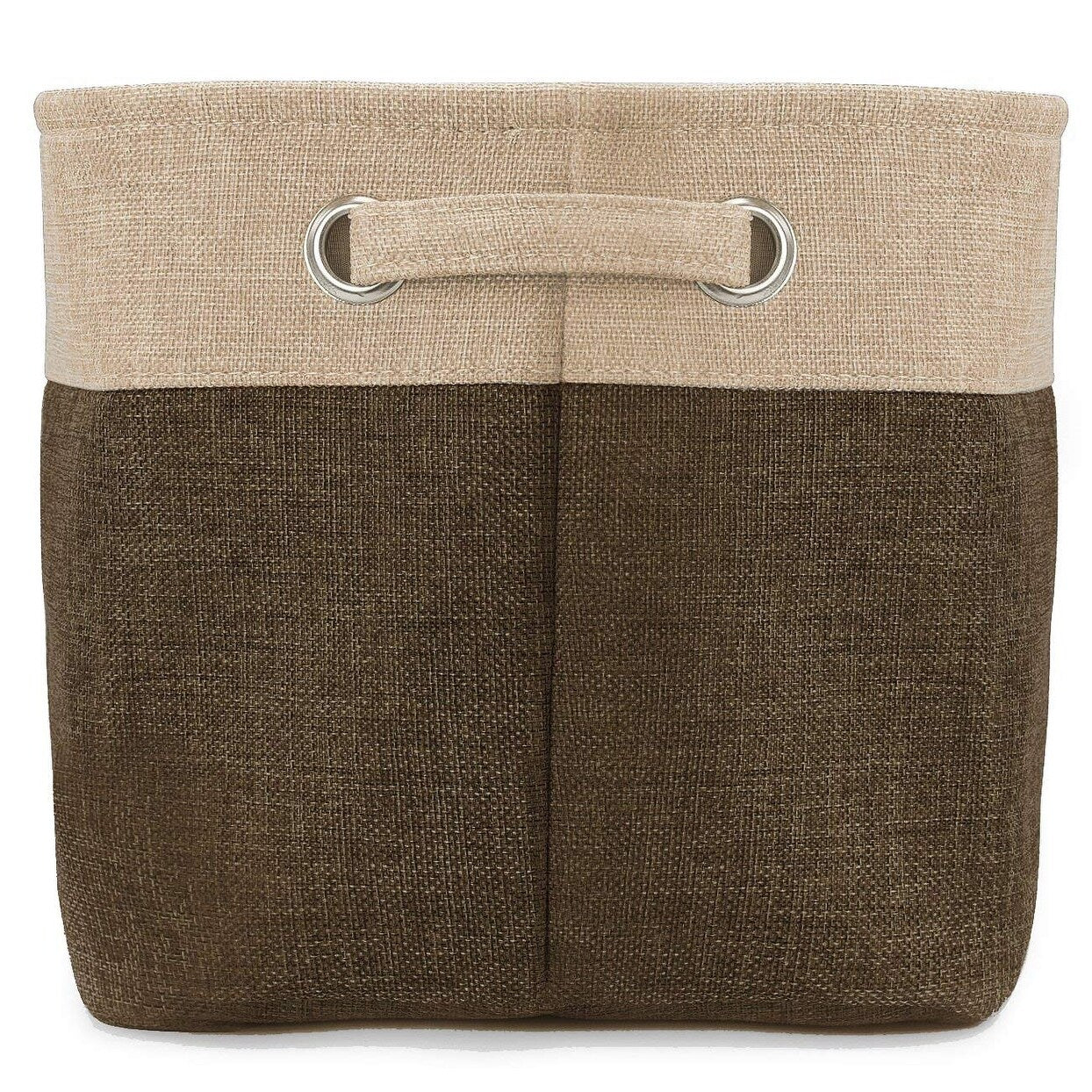 Set di cestini portaoggetti in twill - Confezione da 3, nero