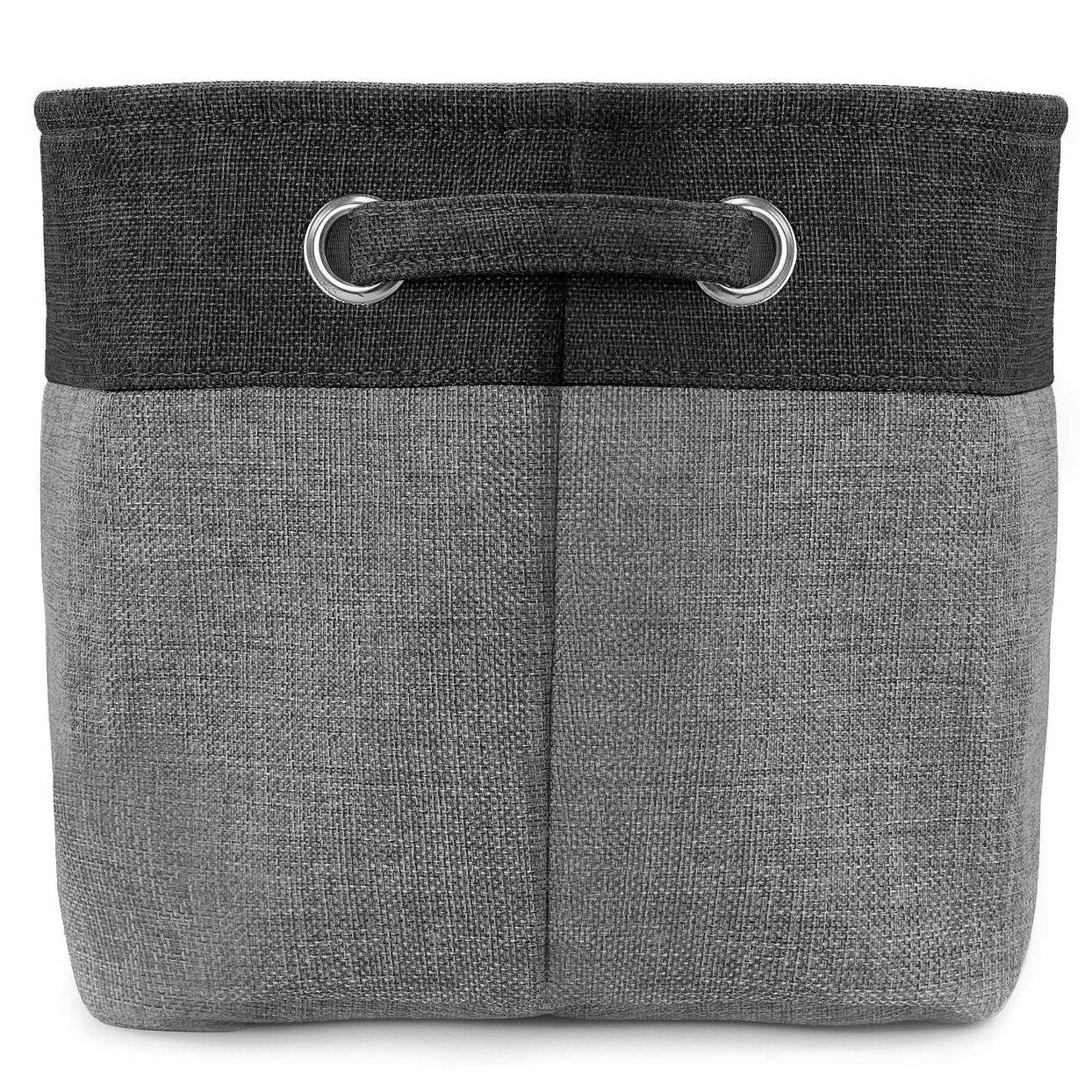 Set di cestini portaoggetti in twill - Confezione da 3, nero