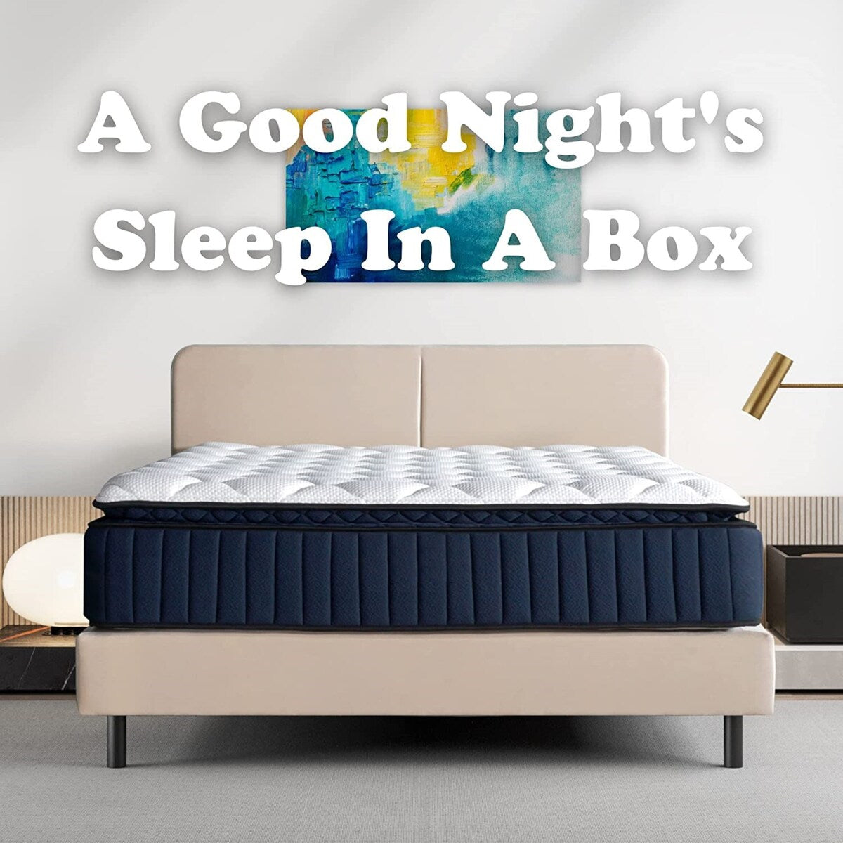 Materasso ibrido premium Twin XL Size-14 con supporto per i bordi in memory foam e molle insacchettate