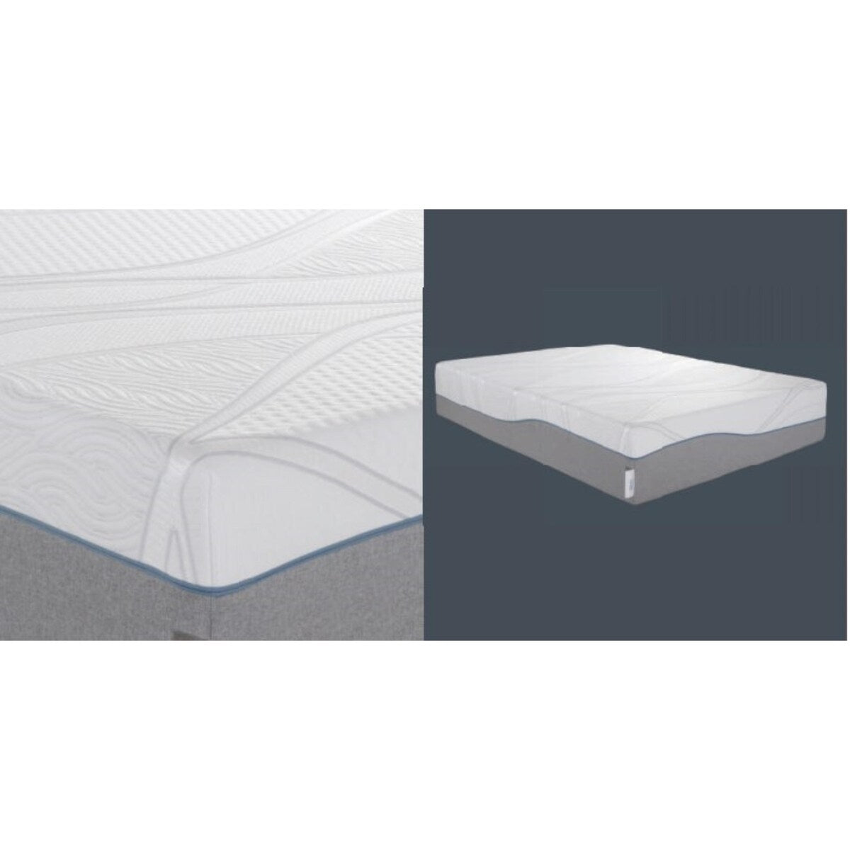Materasso ibrido Twin XL Kruger 14 Medium, memory foam, molle insacchettate, fodera rimovibile, supporto per bordi, gel rinfrescante