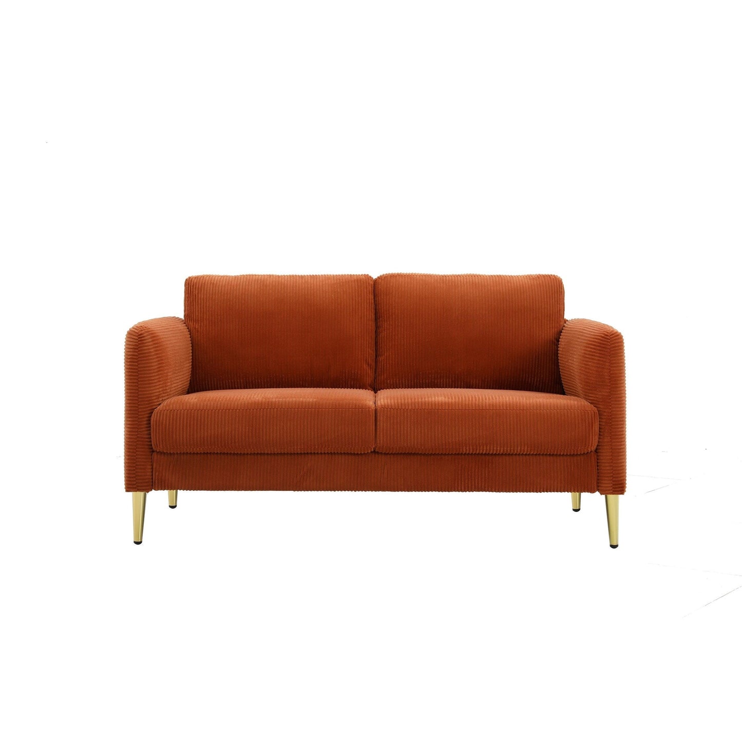 Divano a due posti in velluto a coste di metà secolo US PRIDE FURNITURE 60.63 W