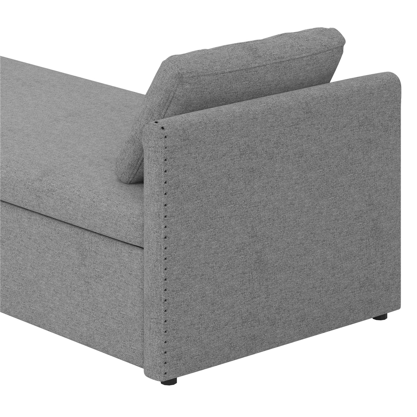 Chaise longue imbottita con 2 cassetti di Harper&Bright Designs
