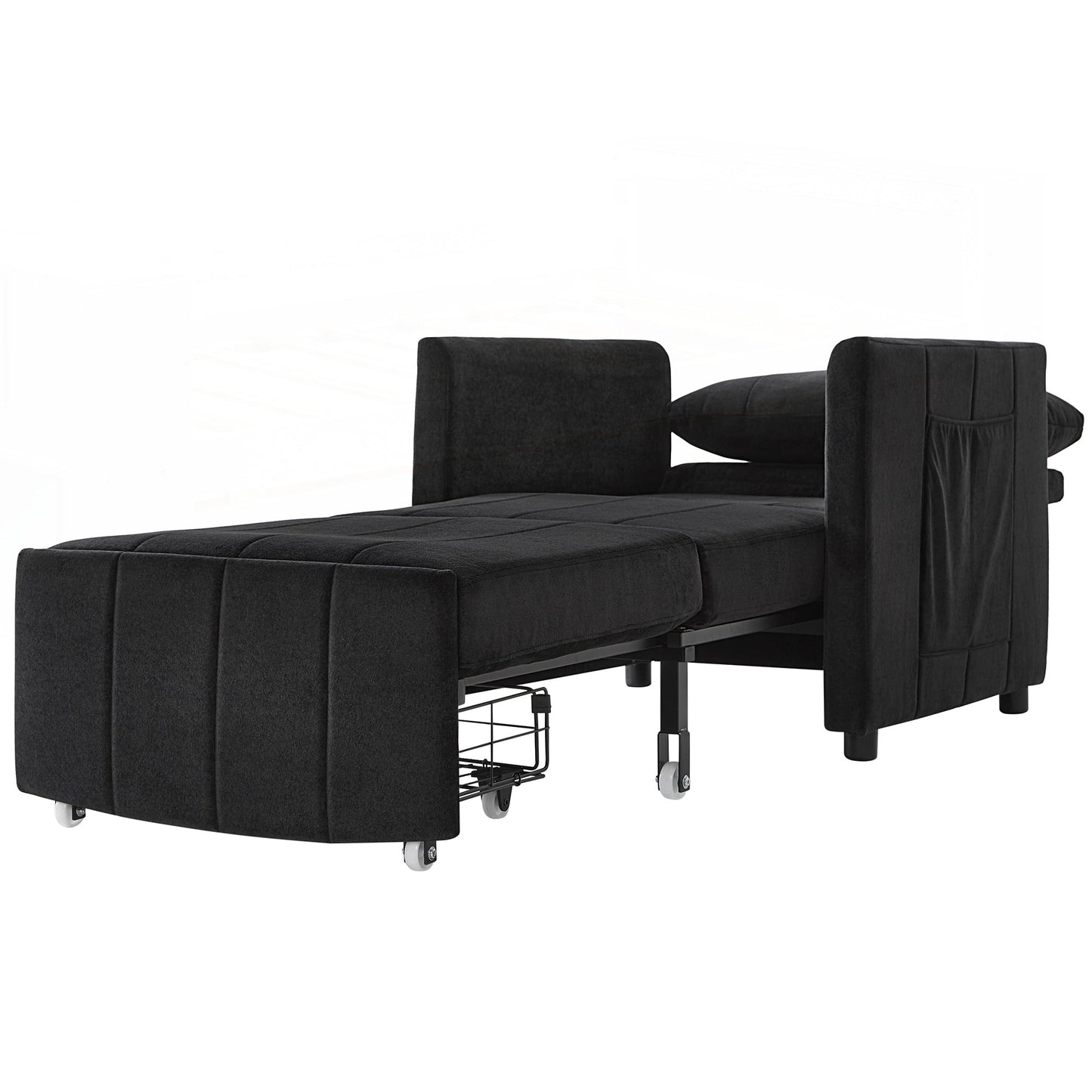 Divano letto imbottito trasformabile