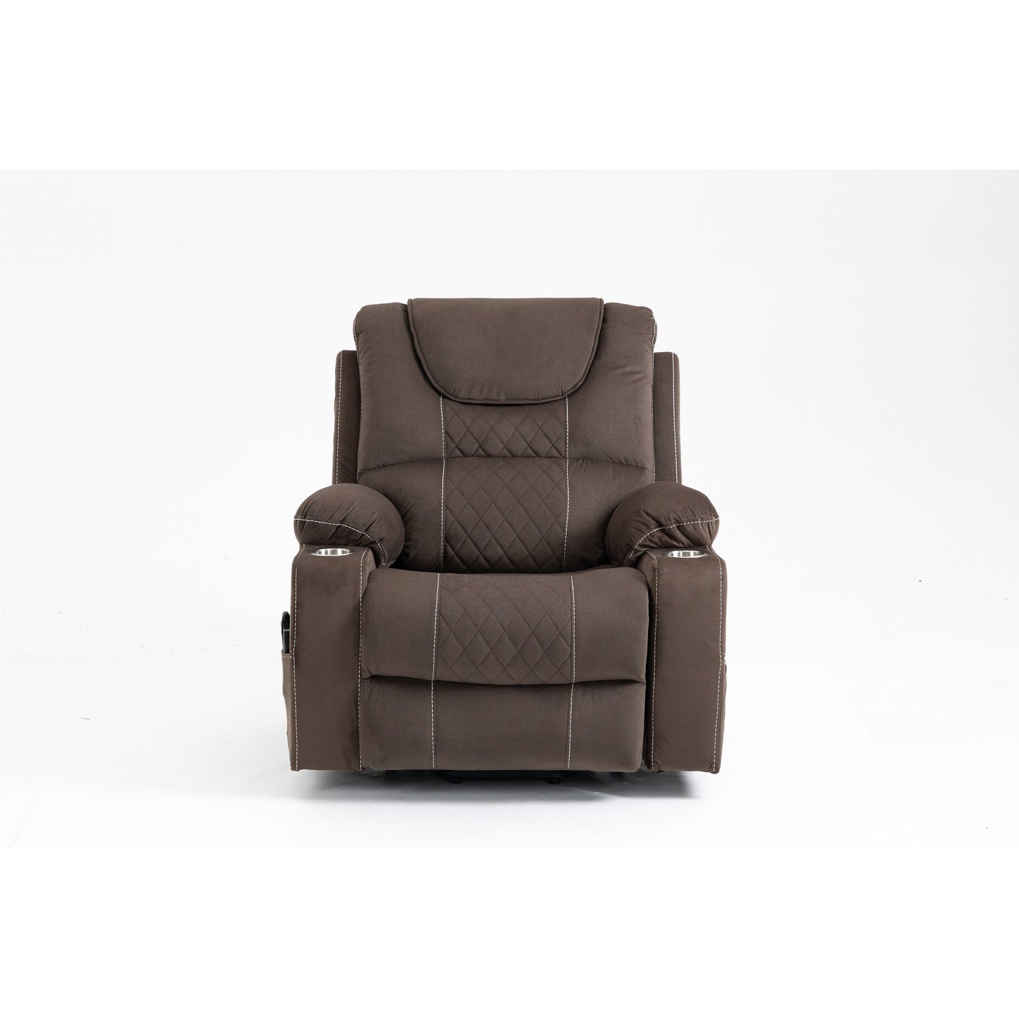 Poltrona reclinabile Velvet Dual Motor con riscaldamento, massaggio e portabicchieri