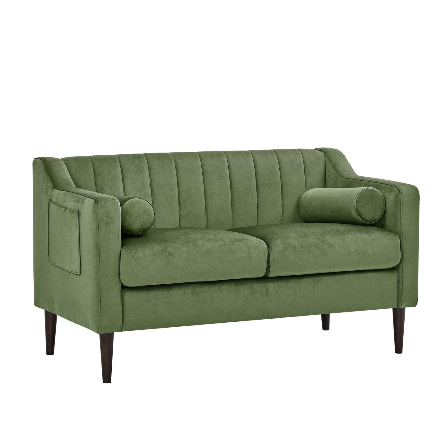 Divano Chesterfield imbottito in velluto