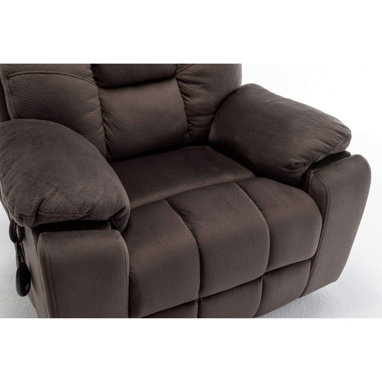 Poltrona reclinabile elettrica Velvet Wide con riscaldamento, massaggio e motore OKIN silenzioso