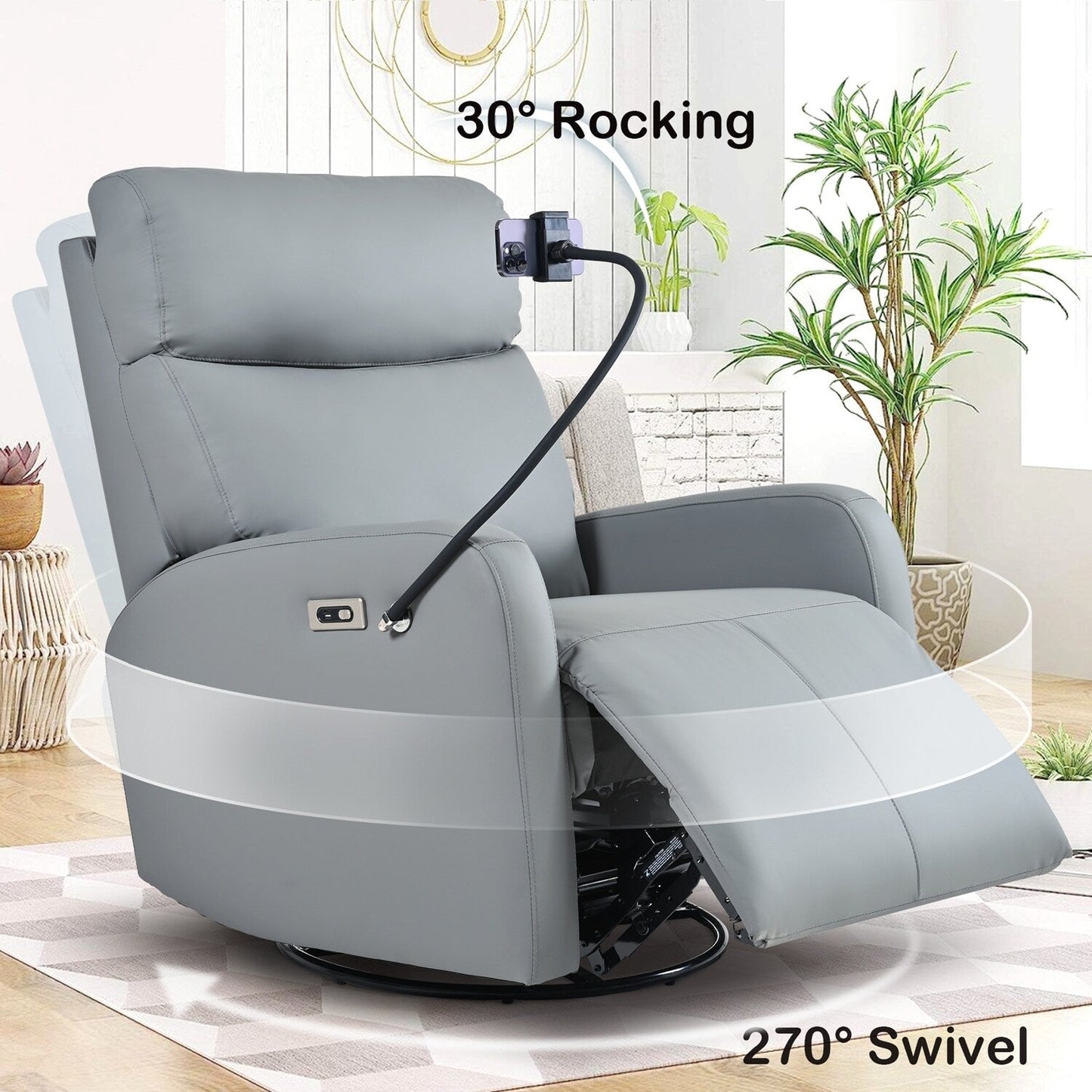 Poltrona reclinabile elettrica versatile con molteplici funzioni