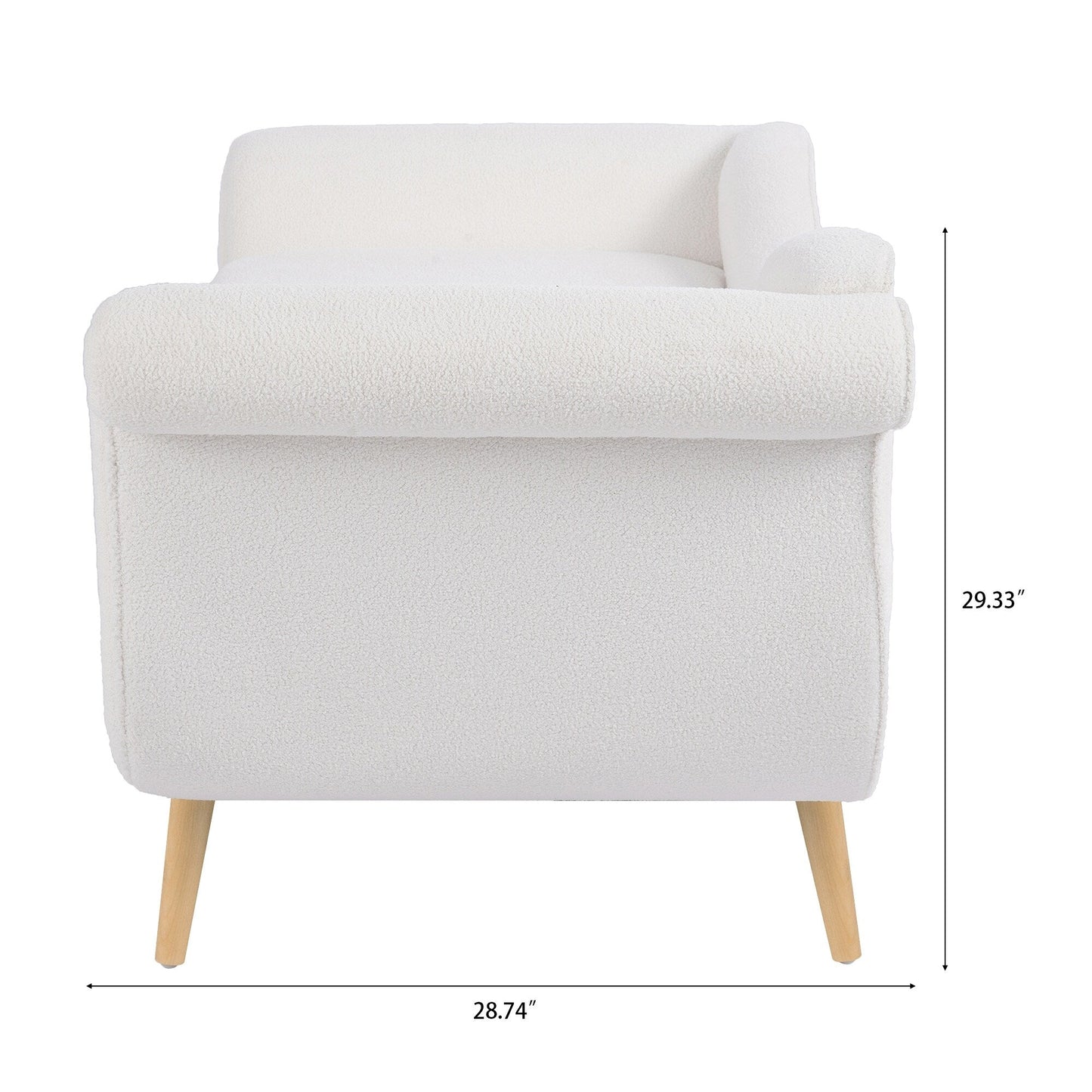 Chaise longue vintage con braccioli a spirale di Christopher Knight Home