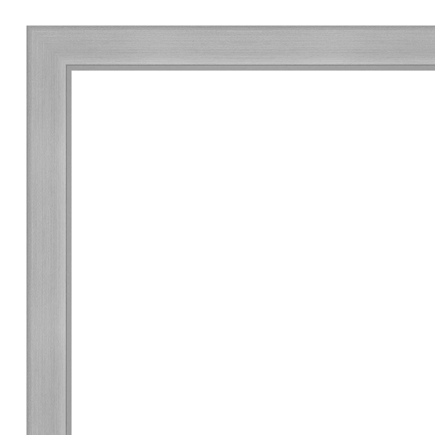 Specchio da parete per bagno bisellato - Cornice in nichel spazzolato Vista