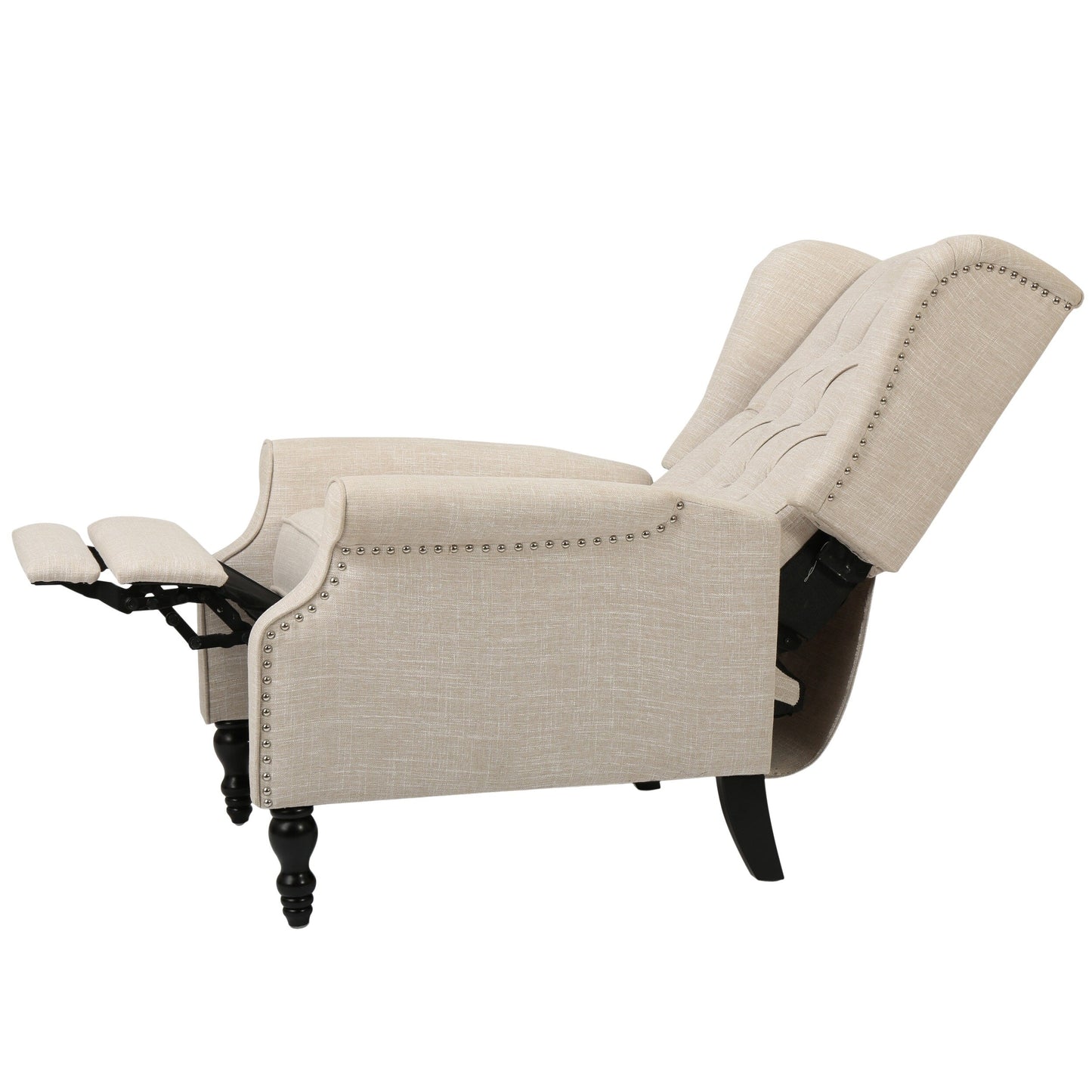 Poltrona reclinabile con schienale alto e rivestimento in tessuto Walter di Christopher Knight Home
