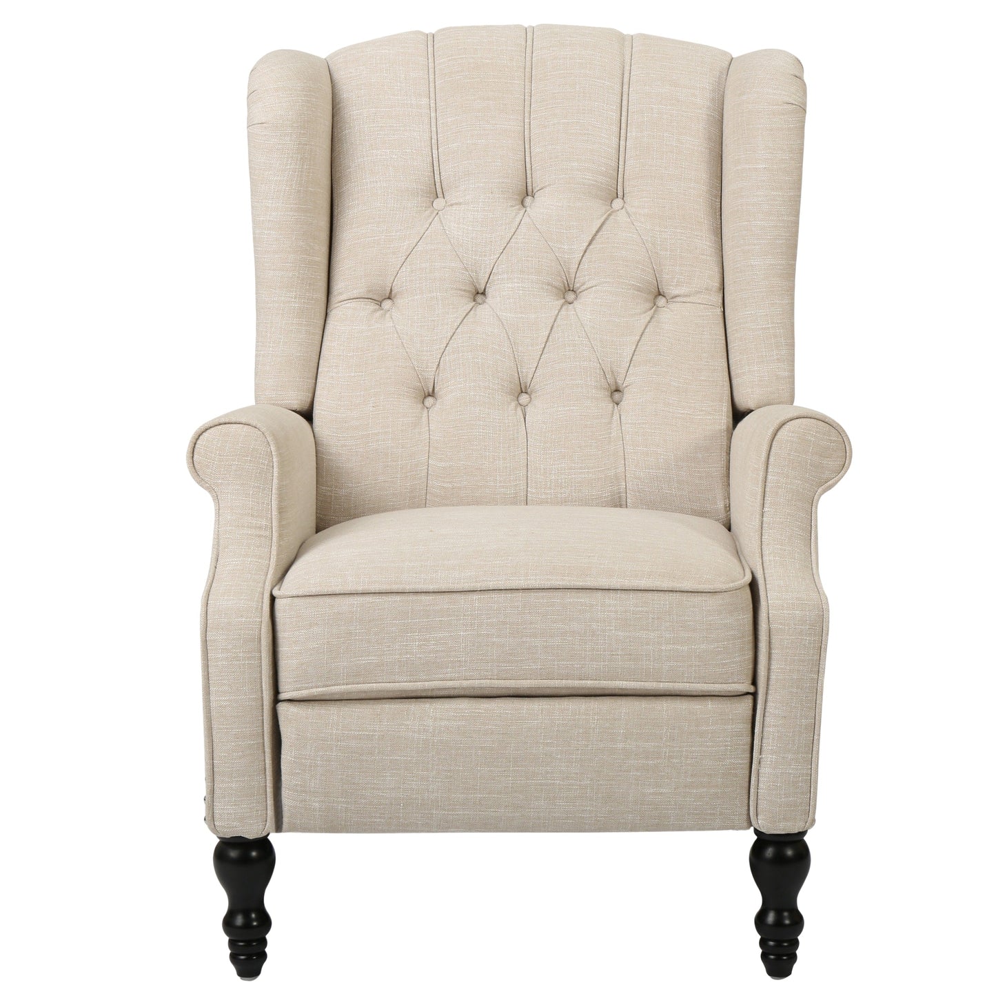 Poltrona reclinabile con schienale alto e rivestimento in tessuto Walter di Christopher Knight Home