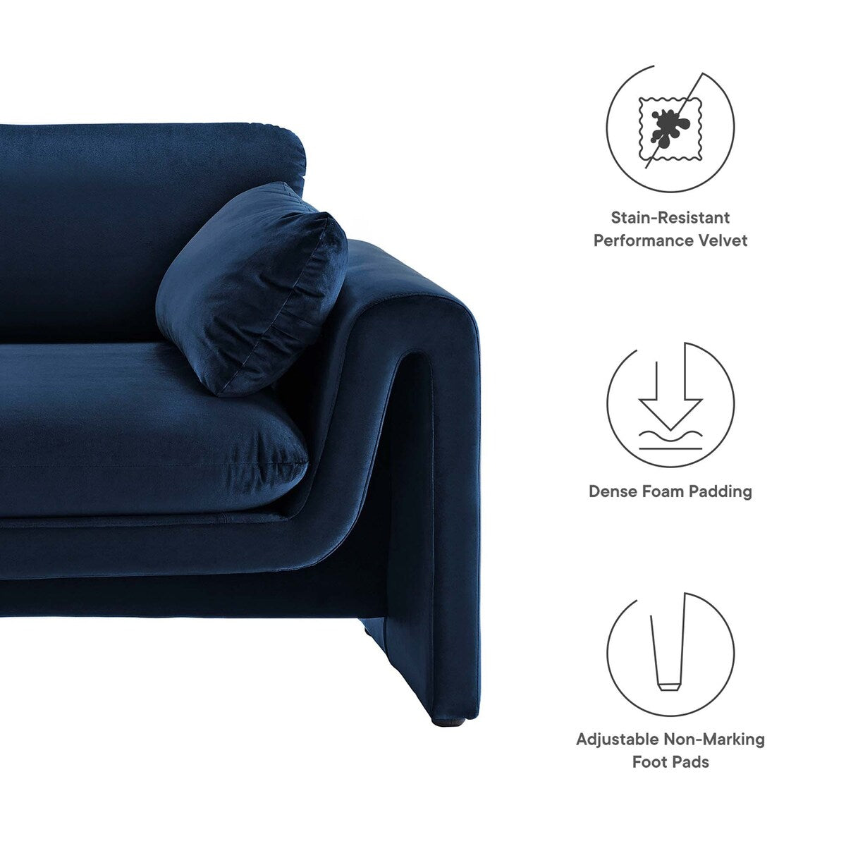 Divano Waverly Performance Velvet