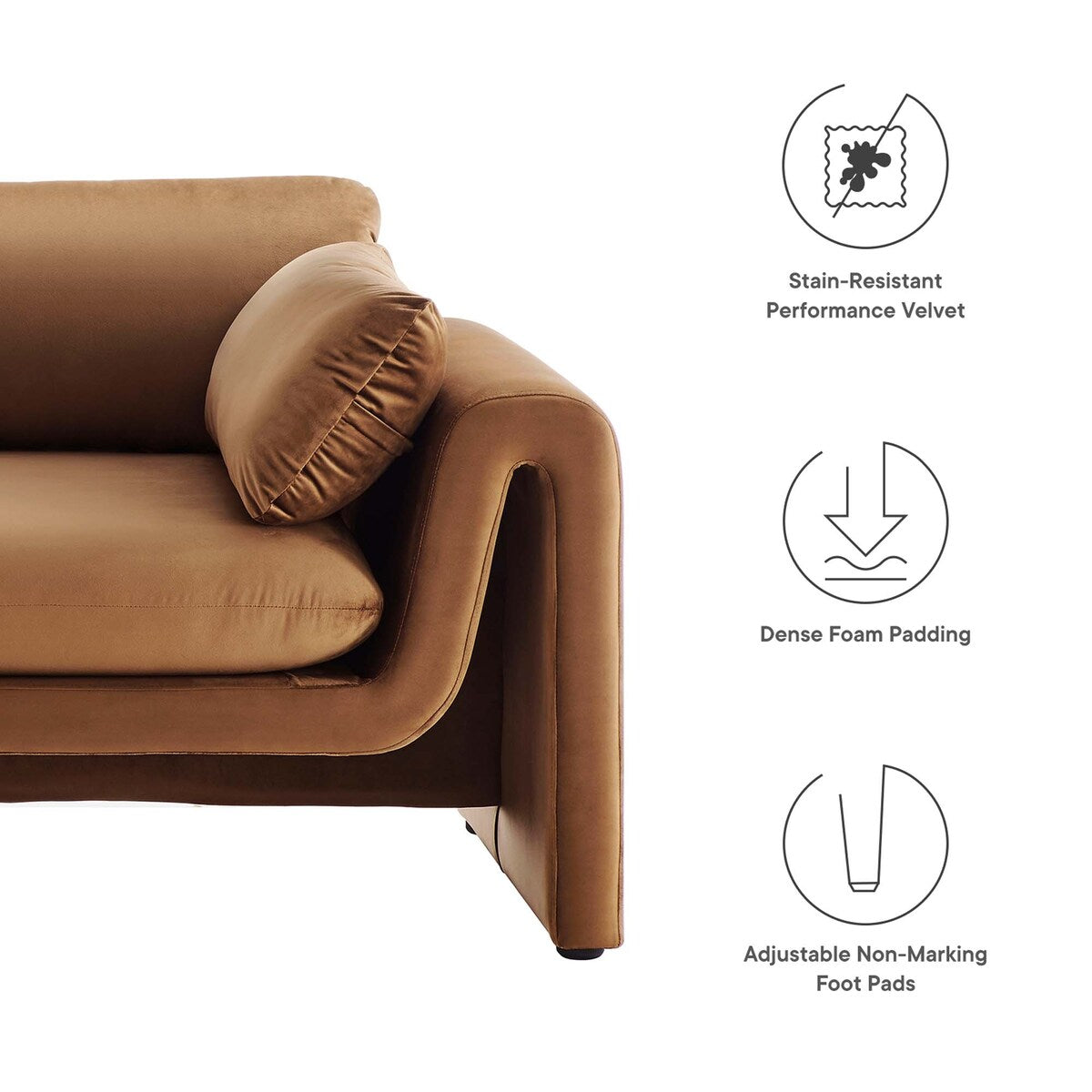 Divano Waverly Performance Velvet