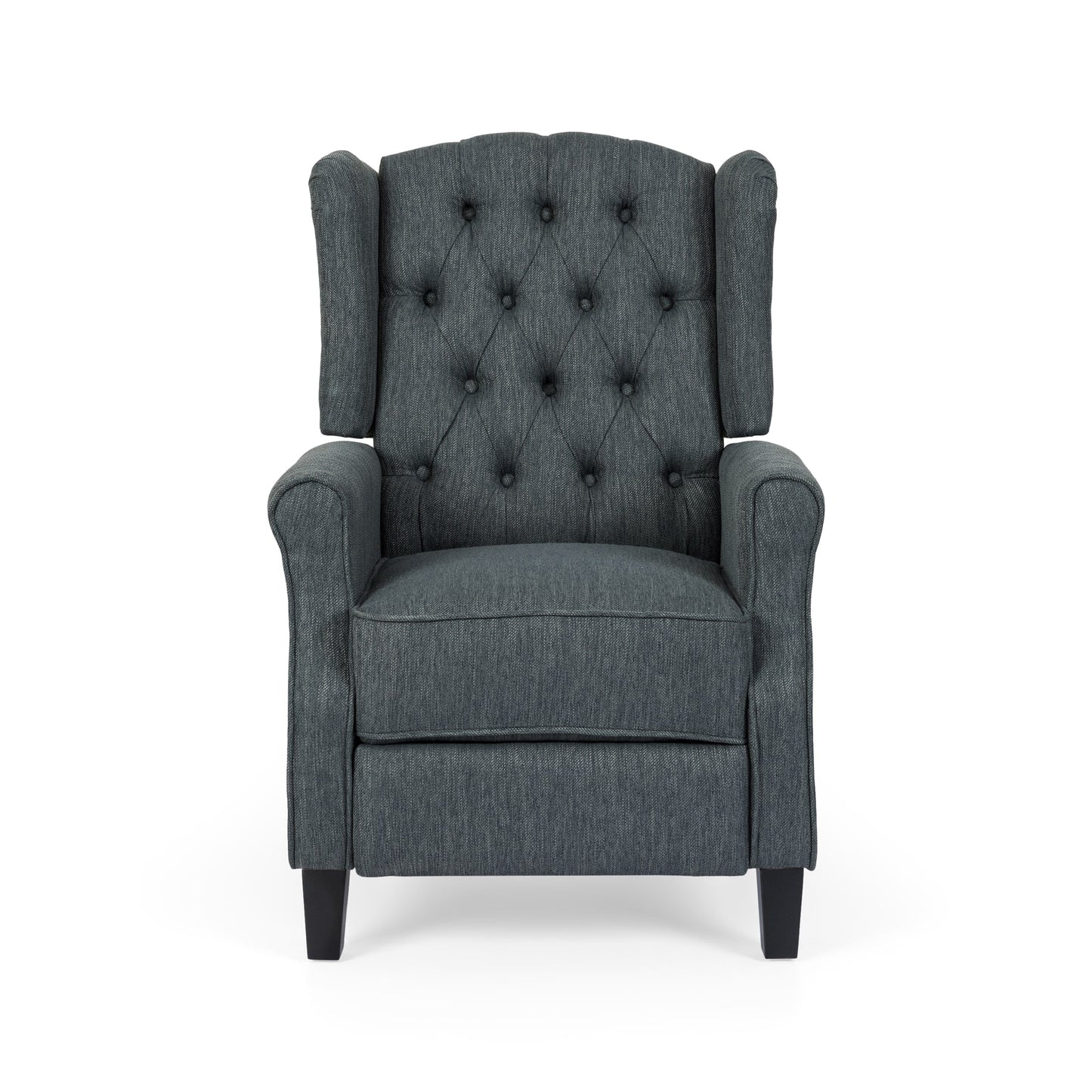 Poltrona reclinabile con schienale reclinabile in tessuto trapuntato Wellscross Contemporary di Christopher Knight Home