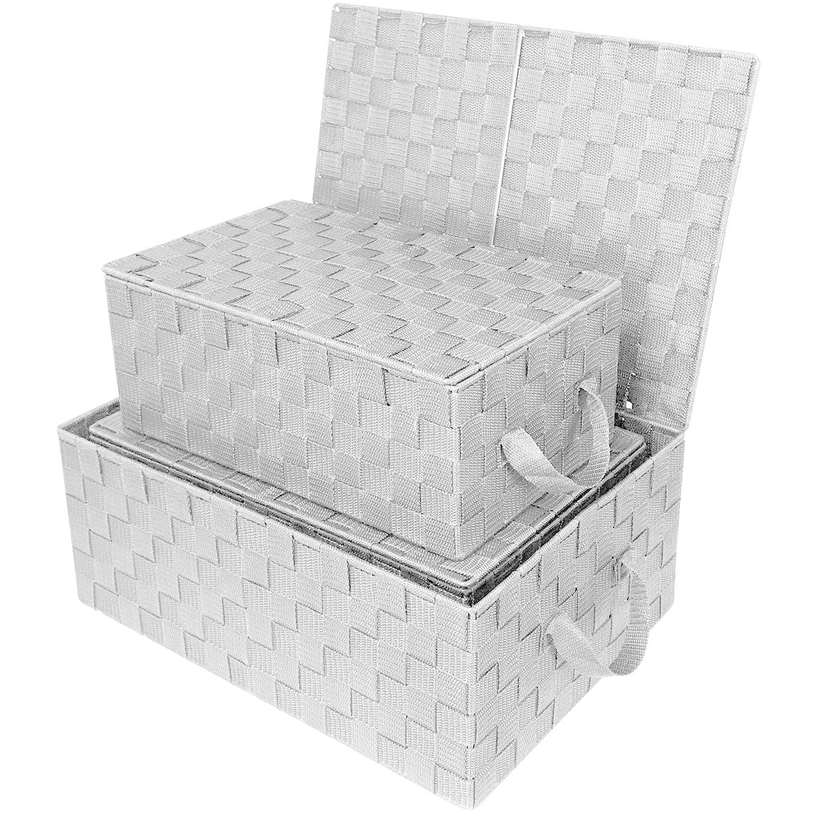 Set di cestini portaoggetti intrecciati - N/D