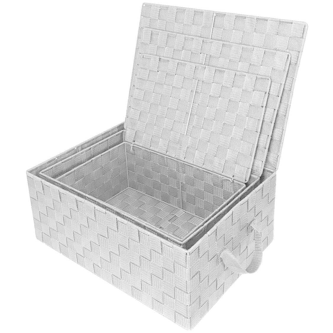 Set di cestini portaoggetti intrecciati - N/D