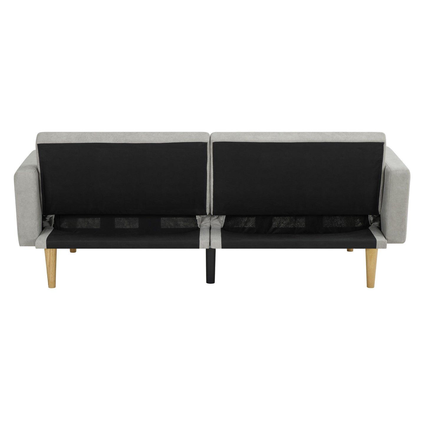 Divano letto futon in velluto giallo con fiocco di neve