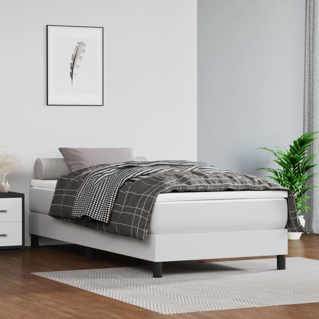 vidaXL Struttura Letto Box Spring con Materasso per Camera da Letto in Similpelle