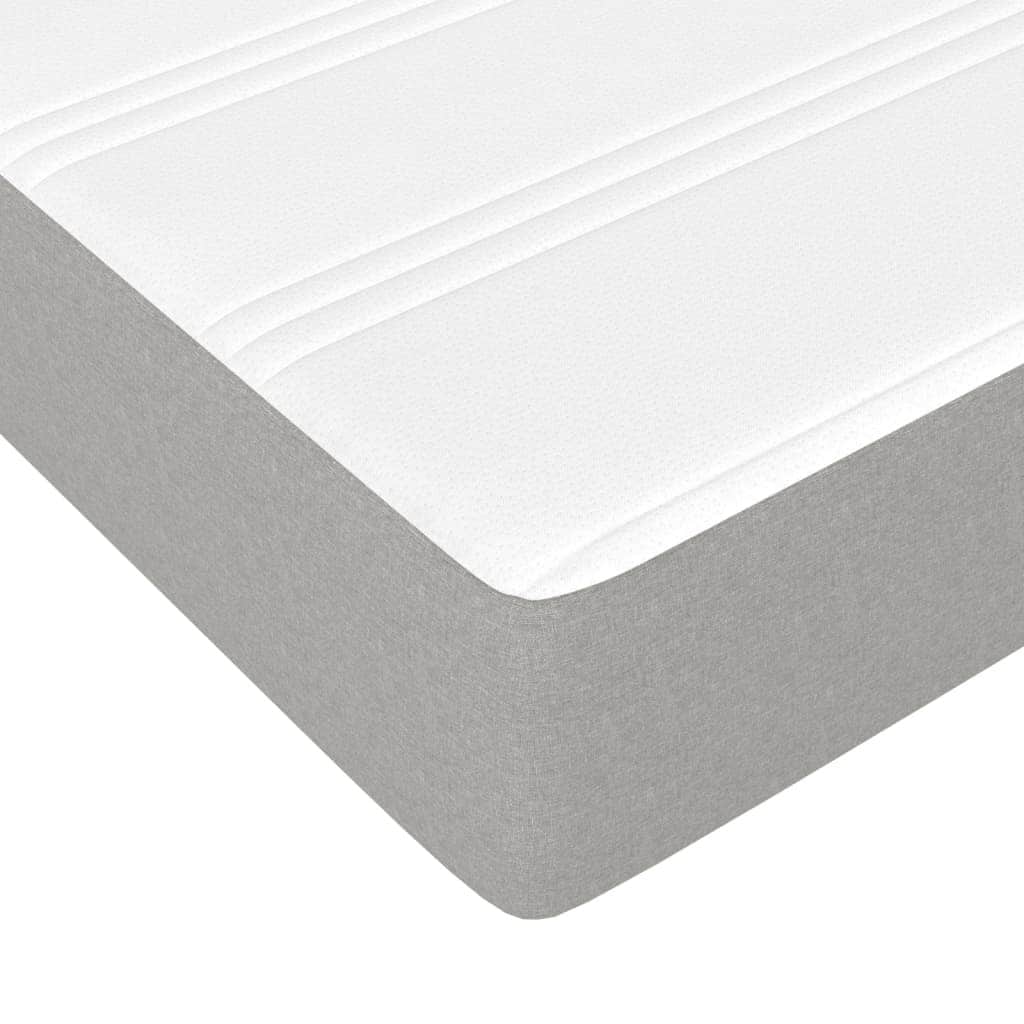 vidaXL Struttura per letto a molle con base a piattaforma e materasso in tessuto