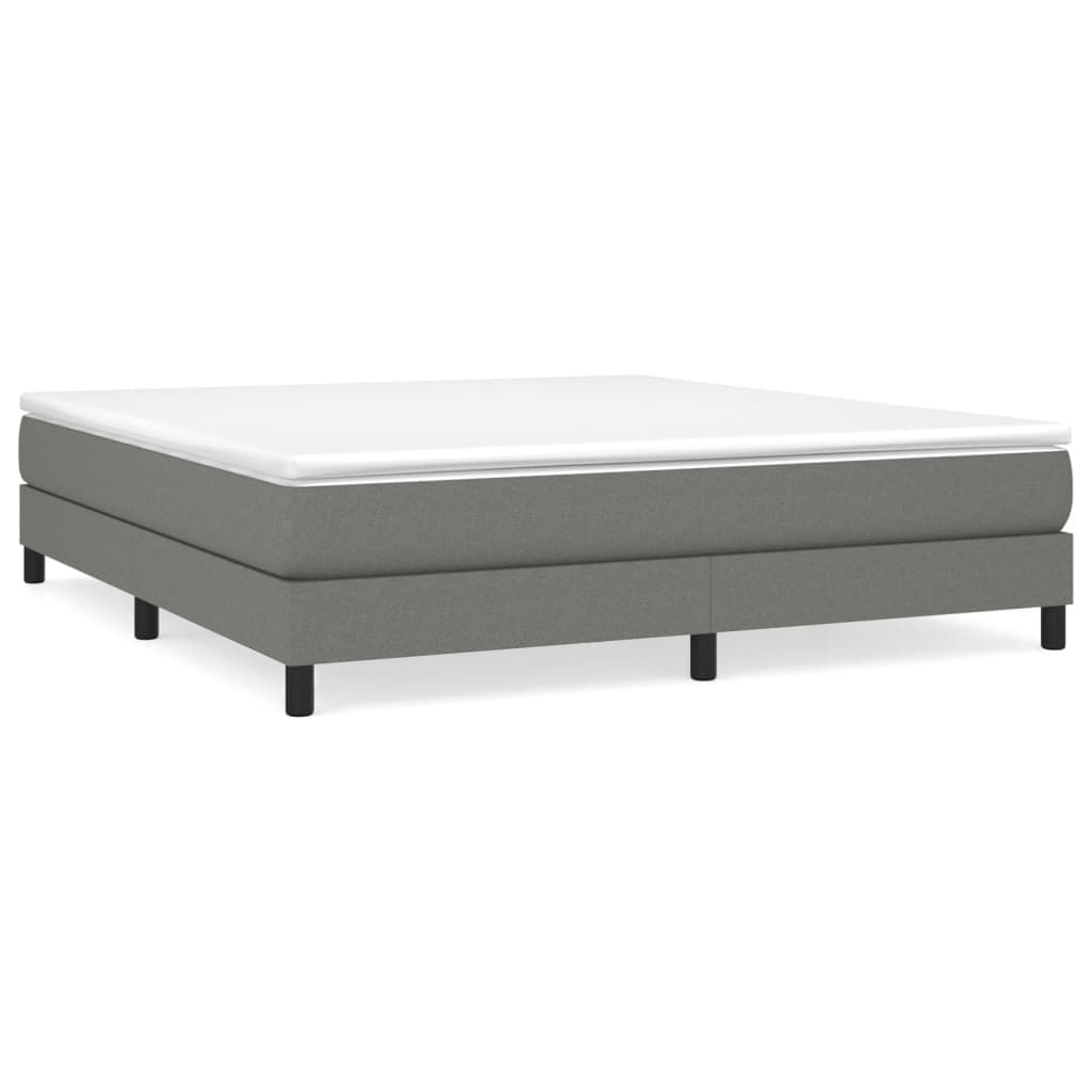 vidaXL Struttura per letto a molle con base a piattaforma e materasso in tessuto