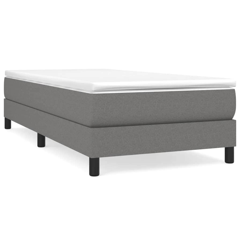 vidaXL Struttura per letto a molle con base a piattaforma e materasso in tessuto