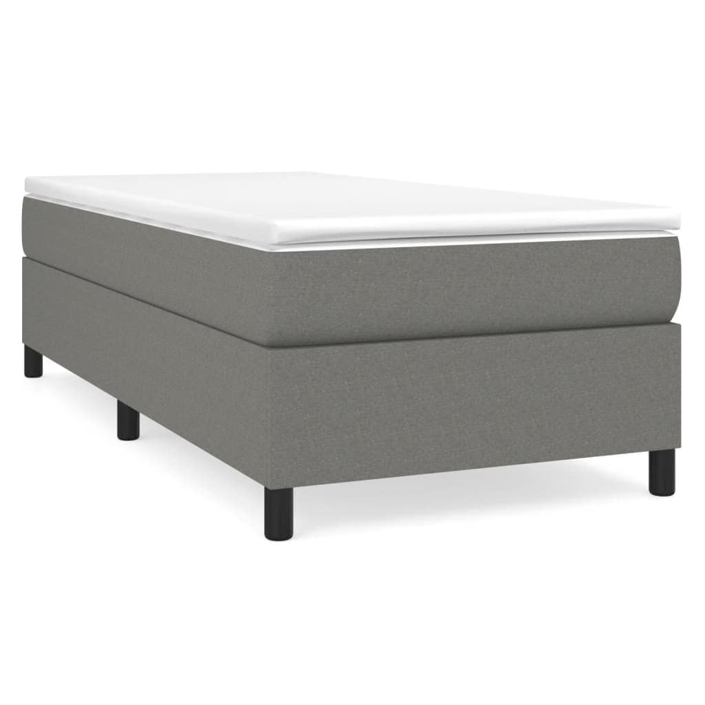 vidaXL Struttura per letto a molle con base a piattaforma e materasso in tessuto