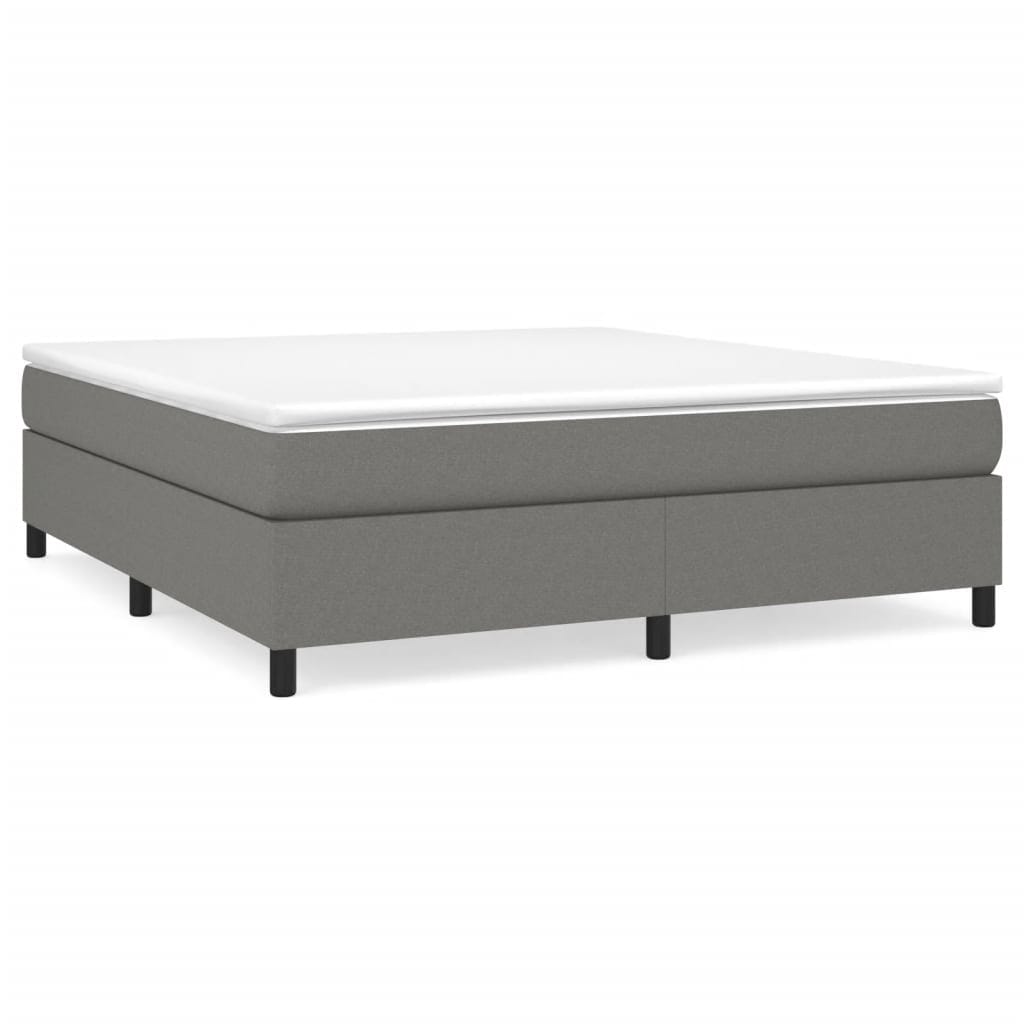 vidaXL Struttura per letto a molle con base a piattaforma e materasso in tessuto