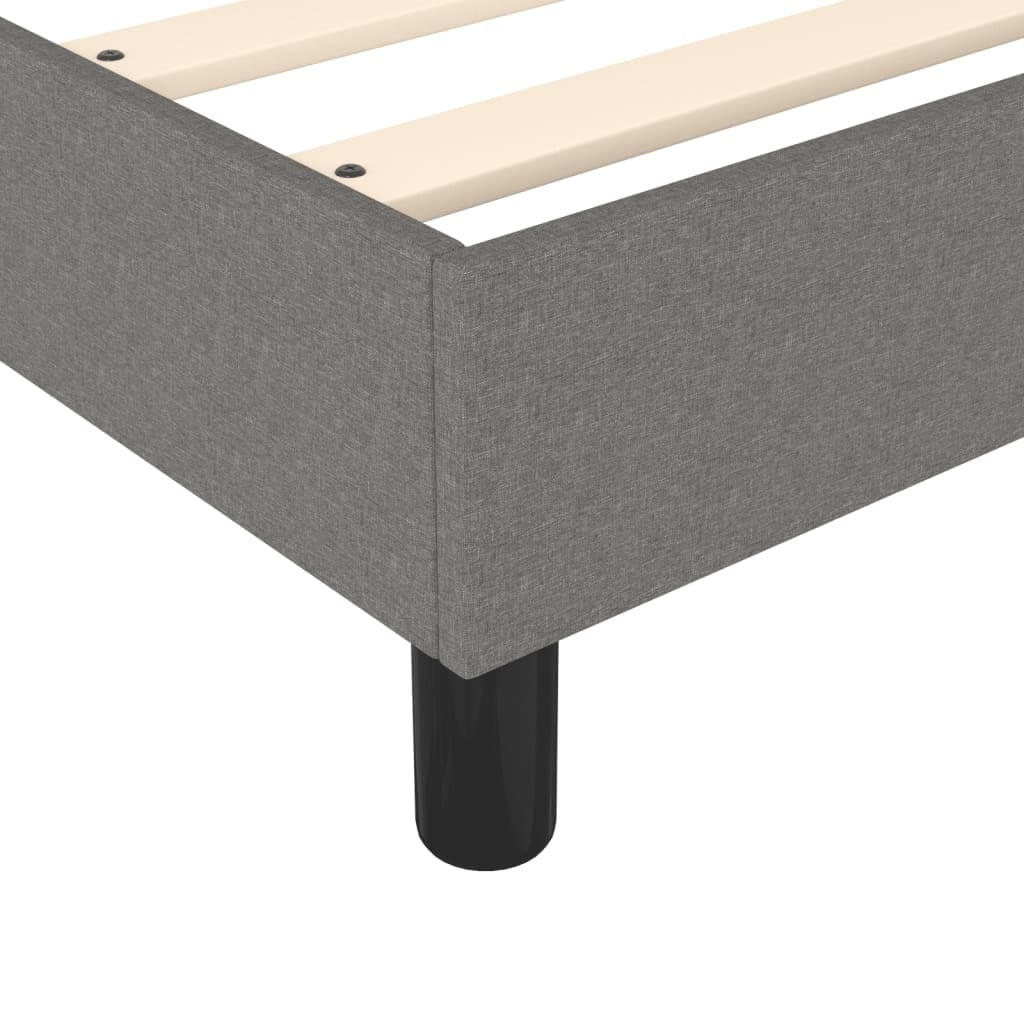 vidaXL Struttura per letto a molle con base a piattaforma e materasso in tessuto