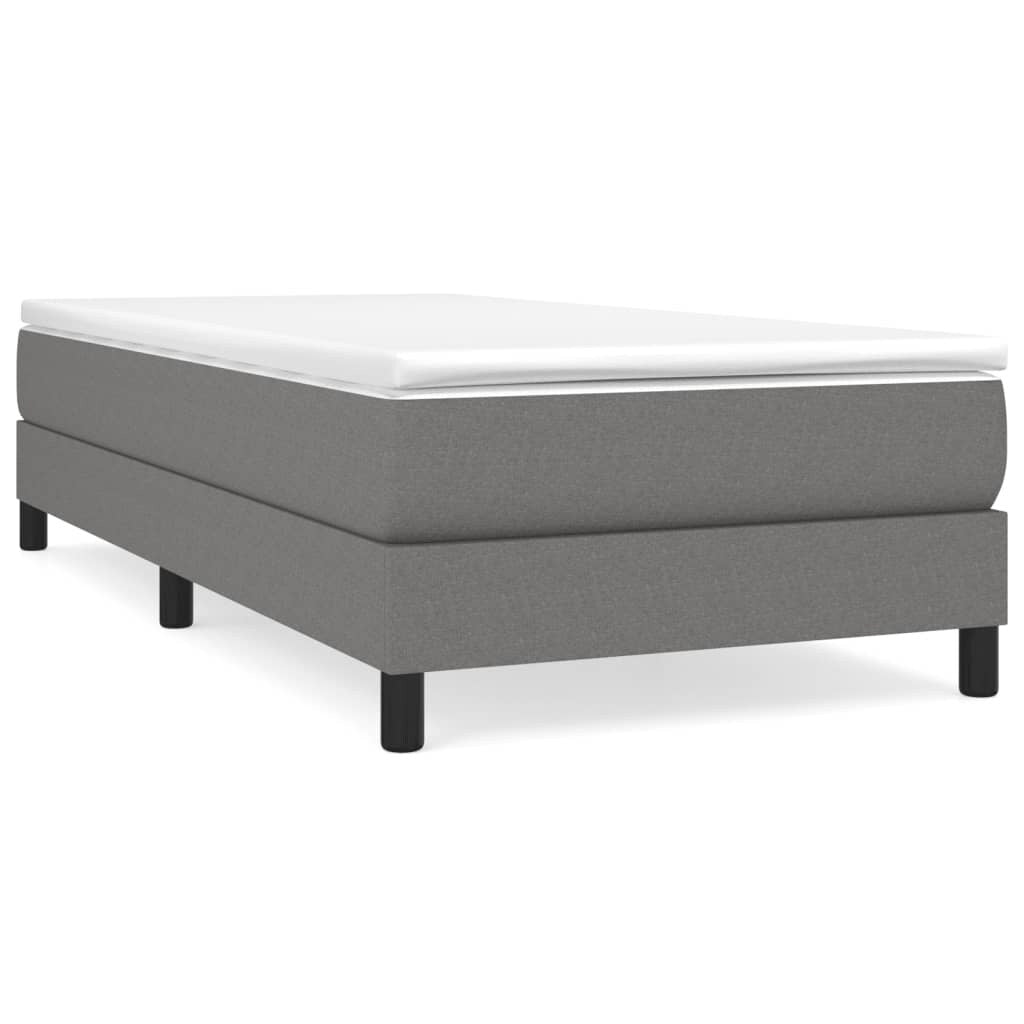 vidaXL Struttura per letto a molle con base a piattaforma e materasso in tessuto