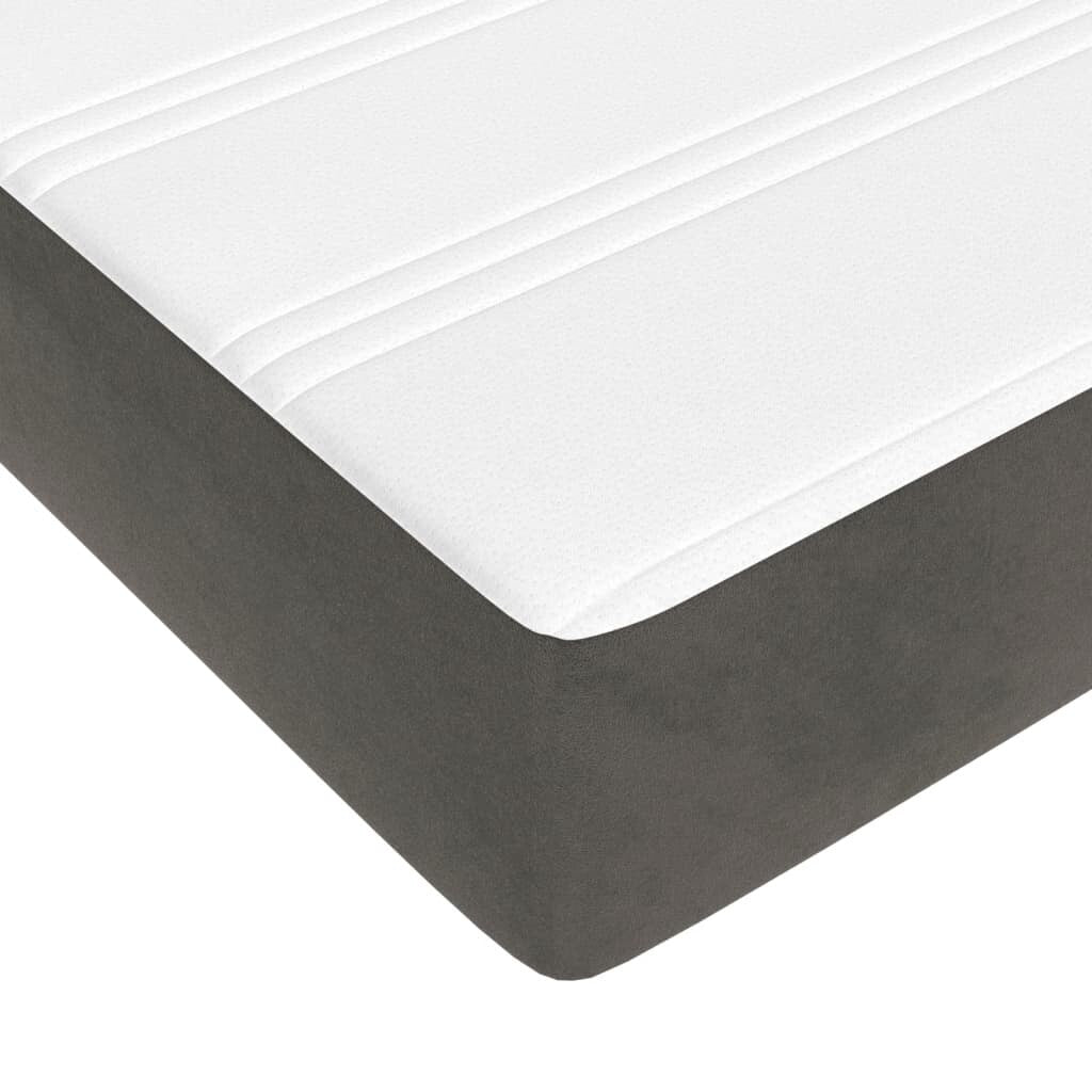 vidaXL Struttura Letto Box Spring Piattaforma Letto con Materasso per Camera da Letto Velluto