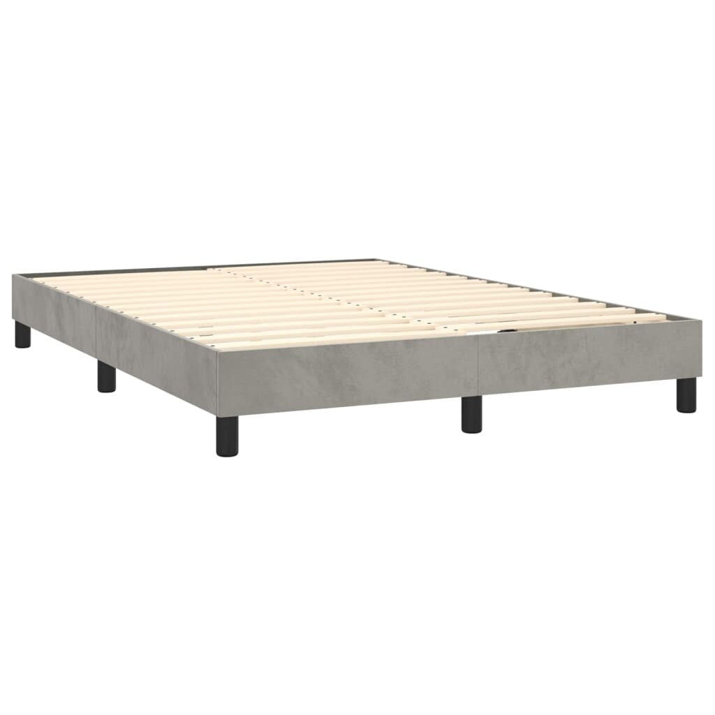 vidaXL Struttura Letto Box Spring Piattaforma Letto con Materasso per Camera da Letto Velluto