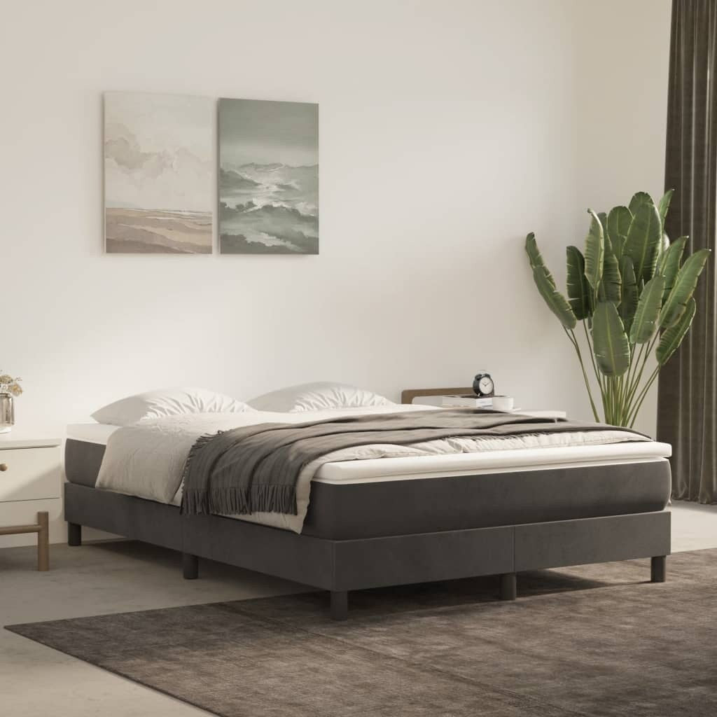 vidaXL Struttura Letto Box Spring Piattaforma Letto con Materasso per Camera da Letto Velluto