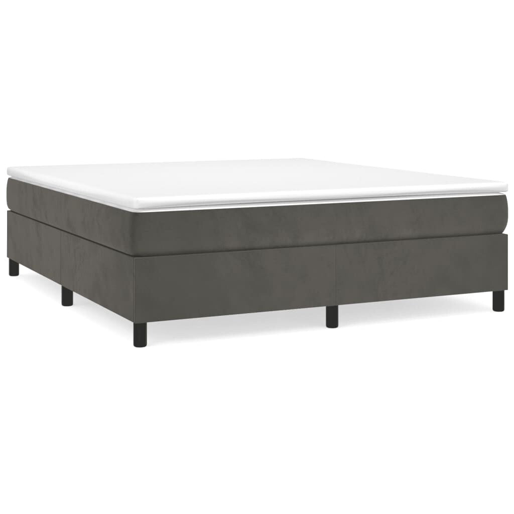 vidaXL Struttura Letto Box Spring Piattaforma Letto con Materasso per Camera da Letto Velluto