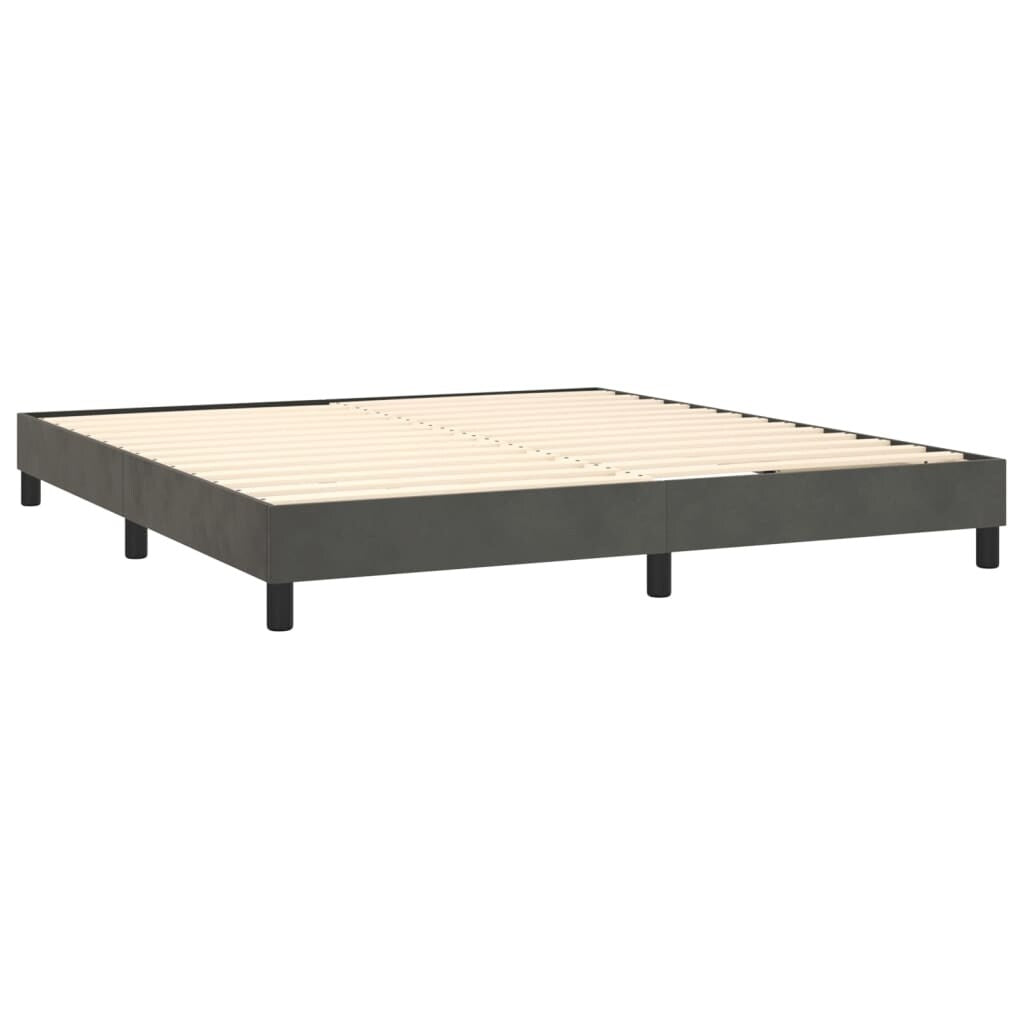 vidaXL Struttura Letto Box Spring Piattaforma Letto con Materasso per Camera da Letto Velluto