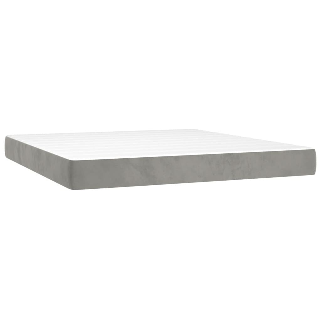 vidaXL Struttura Letto Box Spring Piattaforma Letto con Materasso per Camera da Letto Velluto