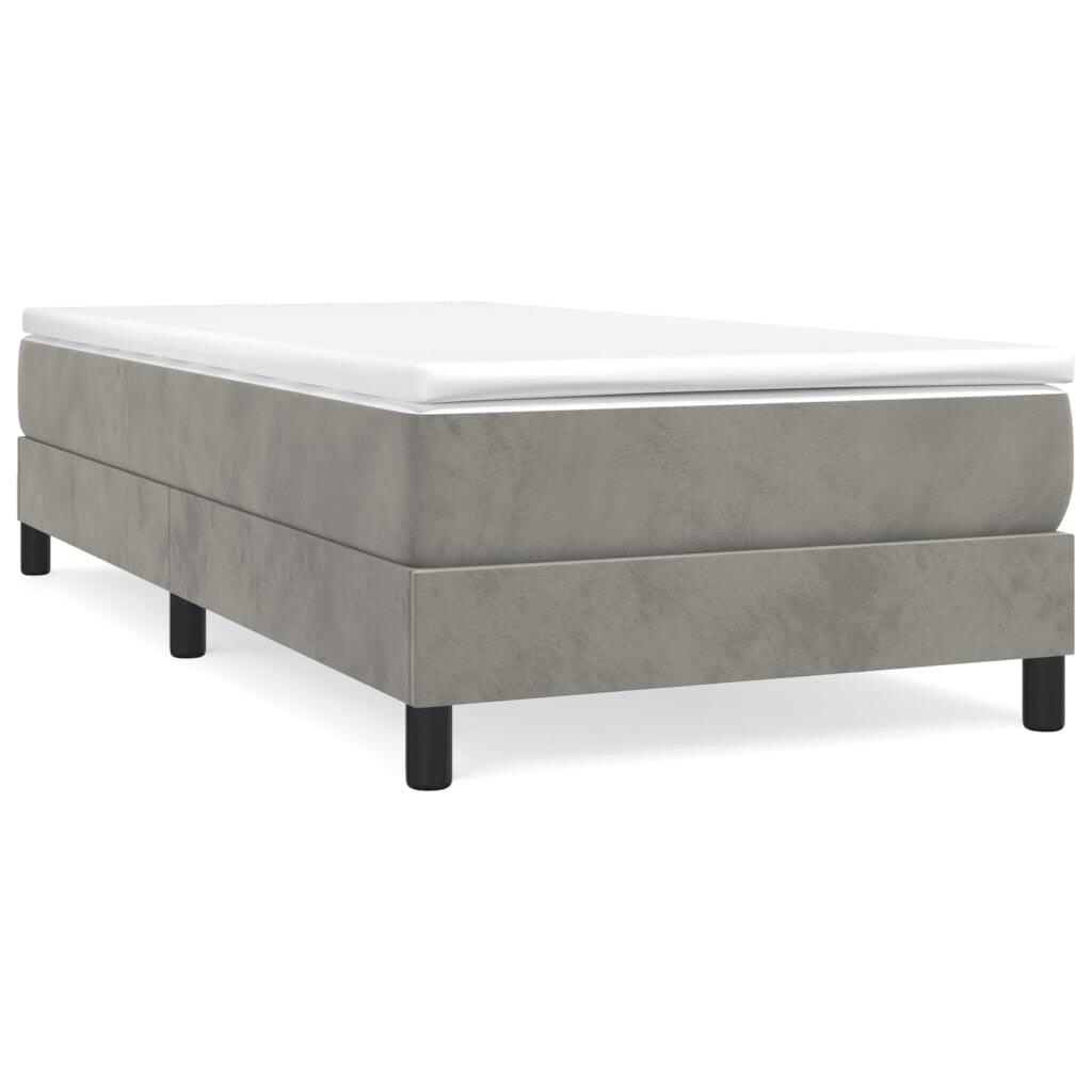 vidaXL Struttura Letto Box Spring Piattaforma Letto con Materasso per Camera da Letto Velluto