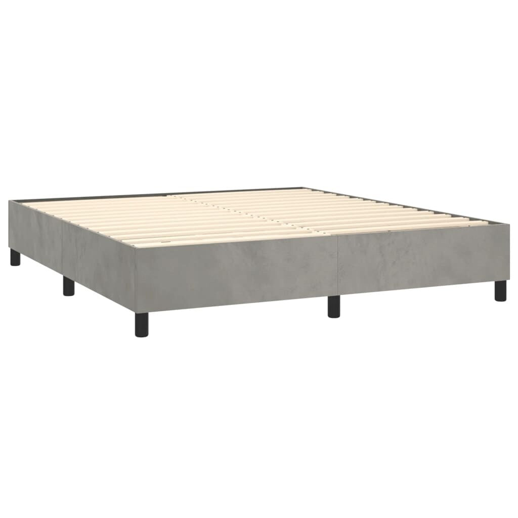 vidaXL Struttura Letto Box Spring Piattaforma Letto con Materasso per Camera da Letto Velluto