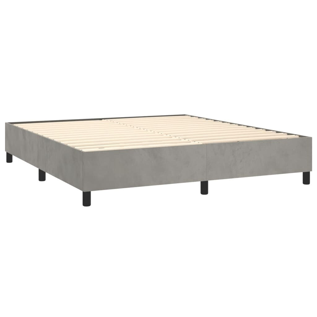 vidaXL Struttura Letto Box Spring Piattaforma Letto con Materasso per Camera da Letto Velluto